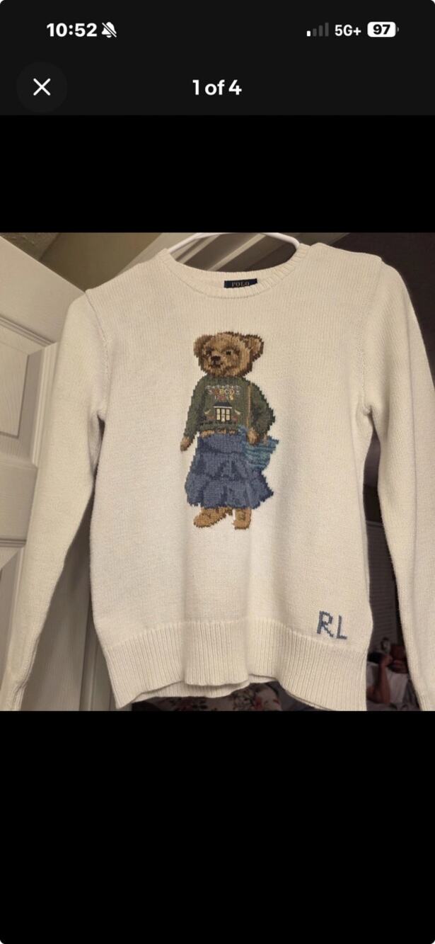 Ralph Lauren 2021 Teacher Bear sweater.